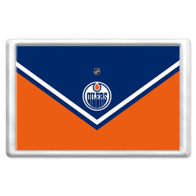 Магнит 45*70 с принтом Edmonton Oilers в городе Новоалтайск, Пластик | Размер: 78*52 мм; Размер печати: 70*45 | Тематика изображения на принте: america | canada | hockey | nhl | usa | америка | детройт | канада | лед | нхл | ойлерз | сша | хоккей | эдмонтон