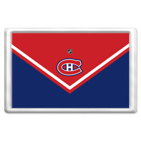 Магнит 45*70 с принтом Montreal Canadiens в городе Новоалтайск, Пластик | Размер: 78*52 мм; Размер печати: 70*45 | Тематика изображения на принте: america | canada | hockey | nhl | usa | америка | канада | канадиенс | лед | монреаль | нхл | сша | хоккей