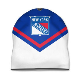 Шапка 3D с принтом New York Rangers в городе Новоалтайск, 100% полиэстер | универсальный размер, печать по всей поверхности изделия | america | canada | hockey | nhl | usa | америка | канада | лед | нхл | нью йорк | рейнджерс | сша | хоккей