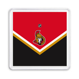 Магнит 55*55 с принтом Ottawa Senators в городе Новоалтайск, Пластик | Размер: 65*65 мм; Размер печати: 55*55 мм | Тематика изображения на принте: america | canada | hockey | nhl | usa | америка | канада | лед | нхл | оттава | сенаторз | сша | хоккей