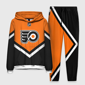 Мужской костюм 3D (с толстовкой) с принтом Philadelphia Flyers в городе Новоалтайск,  |  | Тематика изображения на принте: america | canada | hockey | nhl | usa | америка | канада | лед | нхл | сша | филадельфия | флайерз | хоккей