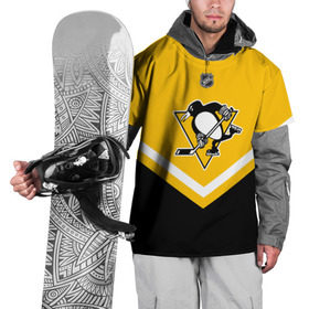 Накидка на куртку 3D с принтом Pittsburgh Penguins в городе Новоалтайск, 100% полиэстер |  | america | canada | hockey | nhl | usa | америка | канада | лед | нхл | пингвинз | питтсбург | сша | хоккей