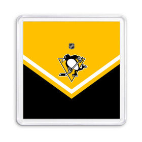 Магнит 55*55 с принтом Pittsburgh Penguins в городе Новоалтайск, Пластик | Размер: 65*65 мм; Размер печати: 55*55 мм | Тематика изображения на принте: america | canada | hockey | nhl | usa | америка | канада | лед | нхл | пингвинз | питтсбург | сша | хоккей