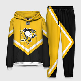 Мужской костюм 3D (с толстовкой) с принтом Pittsburgh Penguins в городе Новоалтайск,  |  | Тематика изображения на принте: america | canada | hockey | nhl | usa | америка | канада | лед | нхл | пингвинз | питтсбург | сша | хоккей