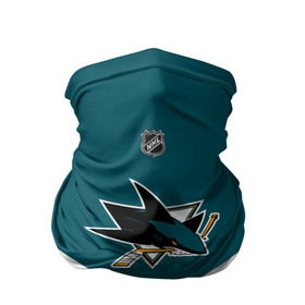 Бандана-труба 3D с принтом San Jose Sharks в городе Новоалтайск, 100% полиэстер, ткань с особыми свойствами — Activecool | плотность 150‒180 г/м2; хорошо тянется, но сохраняет форму | america | canada | hockey | nhl | usa | акула | америка | канада | лед | нхл | сан хосе | сша | хоккей | шаркс
