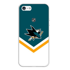 Чехол для iPhone 5/5S матовый с принтом San Jose Sharks в городе Новоалтайск, Силикон | Область печати: задняя сторона чехла, без боковых панелей | america | canada | hockey | nhl | usa | акула | америка | канада | лед | нхл | сан хосе | сша | хоккей | шаркс