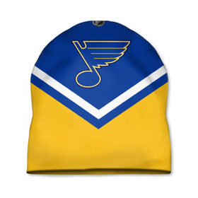 Шапка 3D с принтом St. Louis Blues в городе Новоалтайск, 100% полиэстер | универсальный размер, печать по всей поверхности изделия | america | canada | hockey | nhl | usa | америка | блюз | канада | лед | нхл | сент луис | сша | хоккей