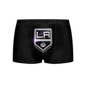 Мужские трусы 3D с принтом Los Angeles Kings в городе Новоалтайск, 50% хлопок, 50% полиэстер | классическая посадка, на поясе мягкая тканевая резинка | hockey | kings | los angeles | nhl | корона | нхл | хоккеист | хоккей