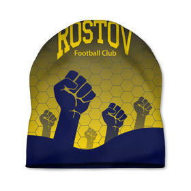 Шапка 3D с принтом Rostov Football club в городе Новоалтайск, 100% полиэстер | универсальный размер, печать по всей поверхности изделия | дону | на | ростов | ростов на дону