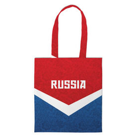 Сумка 3D повседневная с принтом Russia Team в городе Новоалтайск, 100% полиэстер | Плотность: 200 г/м2; Размер: 34×35 см; Высота лямок: 30 см | cup | football | russia | олипм | россия | русская | русский | футбол | хохлома