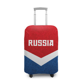 Чехол для чемодана 3D с принтом Russia Team в городе Новоалтайск, 86% полиэфир, 14% спандекс | двустороннее нанесение принта, прорези для ручек и колес | cup | football | russia | олипм | россия | русская | русский | футбол | хохлома