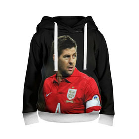 Детская толстовка 3D с принтом Steven Gerrard в городе Новоалтайск, 100% полиэстер | двухслойный капюшон со шнурком для регулировки, мягкие манжеты на рукавах и по низу толстовки, спереди карман-кенгуру с мягким внутренним слоем | england national team | premier league | steven gerrard | англия | ливерпуль | стивен джеррард | футбол