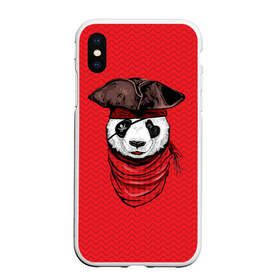 Чехол для iPhone XS Max матовый с принтом Панда пират в городе Новоалтайск, Силикон | Область печати: задняя сторона чехла, без боковых панелей | animal | bay | bear | beast | captain | panda | pirate | бухта | зверь | капитан | корабль | медведь | панда | пират