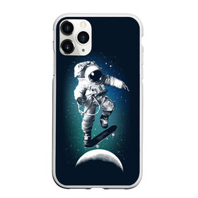 Чехол для iPhone 11 Pro матовый с принтом Космический скейтбординг в городе Новоалтайск, Силикон |  | cosmonaut | galaxy | planet | skate | space | star | галактика | звезды | космонавт | космос | планета | скейт