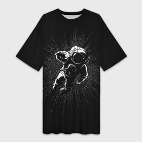 Платье-футболка 3D Космическое прикосновение: в городе Новоалтайск,  |  | astro | cosmo | galaxy | planet | space | star | астронавт | галактика | звезды | космонавт | космос | планета