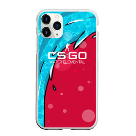 Чехол для iPhone 11 Pro Max матовый с принтом csgo - Water Elemental glock-18 style (Водяной) в городе Новоалтайск, Силикон |  | cs | csgo | dragon | elemental | tatoo | water | водяной | го | кс