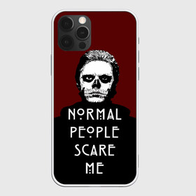 Чехол для iPhone 12 Pro Max с принтом Normal people scare me в городе Новоалтайск, Силикон |  | Тематика изображения на принте: american | horror | langdon | story | tate | американская | история | люди | нормальные | ужасов