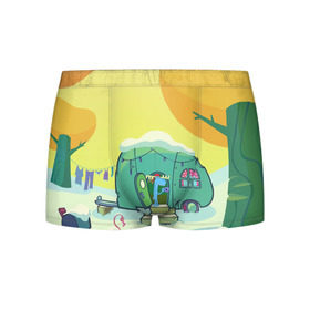Мужские трусы 3D с принтом Happy Tree Friends в городе Новоалтайск, 50% хлопок, 50% полиэстер | классическая посадка, на поясе мягкая тканевая резинка | 