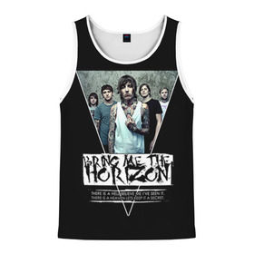 Мужская майка 3D с принтом Bring Me The Horizon в городе Новоалтайск, 100% полиэстер | круглая горловина, приталенный силуэт, длина до линии бедра. Пройма и горловина окантованы тонкой бейкой | bmth | bring me | bring me the horizon | bring me the horizont | doomed | бринг ми | бринг ми зе | бринг ми зе хоризон