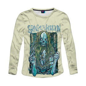 Женский лонгслив 3D с принтом Bring Me The Horizon в городе Новоалтайск, 100% полиэстер | длинные рукава, круглый вырез горловины, полуприлегающий силуэт | bmth | bring me | bring me the horizon | bring me the horizont | doomed | бринг ми | бринг ми зе | бринг ми зе хоризон