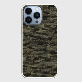 Чехол для iPhone 13 Pro с принтом Камуфляж рыбака в городе Новоалтайск,  |  | Тематика изображения на принте: армия | ловля | маскировка | милитари | озеро | охота | природа | река | рыба | рыбалка | рыбная | хаки | щука