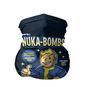 Бандана-труба 3D с принтом Nuka Bombs в городе Новоалтайск, 100% полиэстер, ткань с особыми свойствами — Activecool | плотность 150‒180 г/м2; хорошо тянется, но сохраняет форму | atom | bomb | boy | fallout | radioactive | vault | wasteland | атом | бой | бомба | волт | мальчик | радиация | фоллаут | ядерная