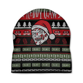 Шапка 3D с принтом Freddy Christmas в городе Новоалтайск, 100% полиэстер | универсальный размер, печать по всей поверхности изделия | freddy | halloween | krueger | new year | nightmare | крюгер | новый год | ужас | фредди | хэллоуин