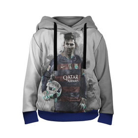 Детская толстовка 3D с принтом Lionel Messi в городе Новоалтайск, 100% полиэстер | двухслойный капюшон со шнурком для регулировки, мягкие манжеты на рукавах и по низу толстовки, спереди карман-кенгуру с мягким внутренним слоем | лионель | месси