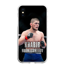 Чехол для iPhone XS Max матовый с принтом Хабиб Нурмагомедов в городе Новоалтайск, Силикон | Область печати: задняя сторона чехла, без боковых панелей | ufc | хабиб нурмагомедов