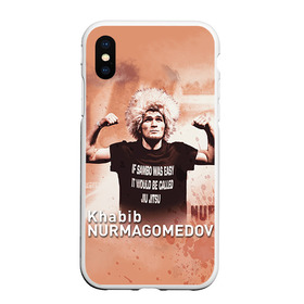 Чехол для iPhone XS Max матовый с принтом Хабиб Нурмагомедов в городе Новоалтайск, Силикон | Область печати: задняя сторона чехла, без боковых панелей | ufc | хабиб нурмагомедов