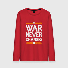Мужской лонгслив хлопок с принтом War never changes в городе Новоалтайск, 100% хлопок |  | changes | never | war | война | не меняется | никогда | цитата