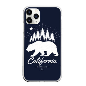Чехол для iPhone 11 Pro Max матовый с принтом California Republic в городе Новоалтайск, Силикон |  | america | bear | california | united states | usa | америка | калифорния | медведь | сша | штаты