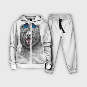 Детский костюм 3D с принтом Счастливый медведь в городе Новоалтайск,  |  | animal | bear | beast | fashion | funny | животное | зверь | медведь | мода | радость | счастье
