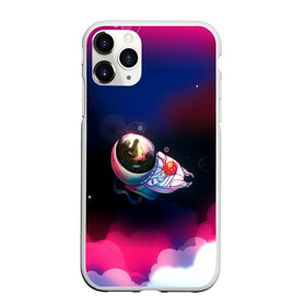Чехол для iPhone 11 Pro матовый с принтом Ёжик в космосе в городе Новоалтайск, Силикон |  | в тумане | еж