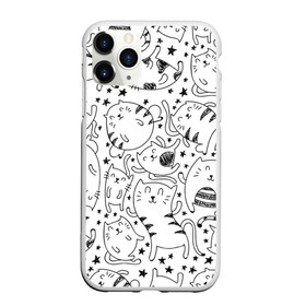 Чехол для iPhone 11 Pro матовый с принтом Котейки в городе Новоалтайск, Силикон |  | Тематика изображения на принте: cat | кот | котенок | котик | кошка | принт | рисунок