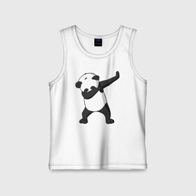 Детская майка хлопок с принтом Panda dab в городе Новоалтайск,  |  | дэб | панда