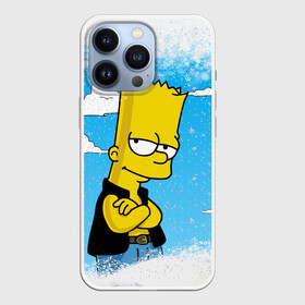 Чехол для iPhone 13 Pro с принтом Симпсоны новогодние 1 в городе Новоалтайск,  |  | Тематика изображения на принте: simpsons | барт | барт симпсон | гомер | гомер симпсон | новый год | симпсоны | снег | снежинки