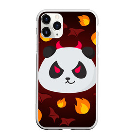 Чехол для iPhone 11 Pro Max матовый с принтом Панда дьяволенок в городе Новоалтайск, Силикон |  | дьяволенок | красный | крылья | огонь | панда | рога