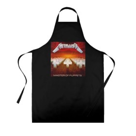Фартук 3D с принтом Metallica 2 в городе Новоалтайск, 100% полиэстер | общий размер — 65 х 85 см, ширина нагрудника — 26 см, горловина — 53 см, длина завязок — 54 см, общий обхват в поясе — 173 см. Принт на завязках и на горловине наносится с двух сторон, на основной части фартука — только с внешней стороны | hetfield | master | metallica | mustaine | newsted | puppets | trujillo | ulrich | мастейн | металика | металл | металлика | ньюстед | рок | трухильо | ульрих | хэтфилд