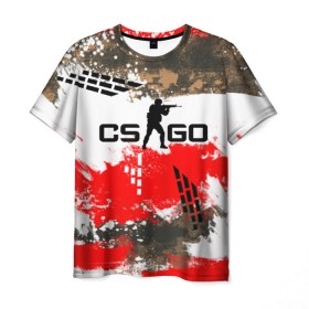 Мужская футболка 3D с принтом CS GO Roll Cage в городе Новоалтайск, 100% полиэфир | прямой крой, круглый вырез горловины, длина до линии бедер | counter | famas | global | offensive | strike | каркас | контр | страйк | трубчатый