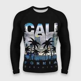 Мужской рашгард 3D с принтом Калифорния в городе Новоалтайск,  |  | america | beach | california state | los angeles | palm trees | sea | states | united | usa | америки | калифорния | лос анджелес | море | пальмы | пляж | соединенные | сша | штат | штаты
