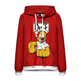 Мужская толстовка 3D с принтом Duff Beer в городе Новоалтайск, 100% полиэстер | двухслойный капюшон со шнурком для регулировки, мягкие манжеты на рукавах и по низу толстовки, спереди карман-кенгуру с мягким внутренним слоем. | bart | donut | griffin | homer | popeye | simpson | барт | гомер | гриффин | капитан | моряк | симпсон | стьюи | якорь