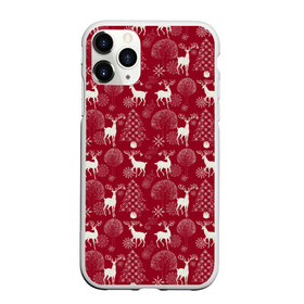 Чехол для iPhone 11 Pro матовый с принтом Олени в городе Новоалтайск, Силикон |  | deer | forest | new year | snow | tree | trees | деревья | елки | лес | олени | снег | снежинки