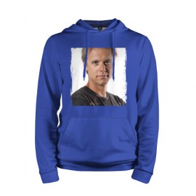 Мужская толстовка хлопок с принтом Armin van Buuren (retro style) в городе Новоалтайск, френч-терри, мягкий теплый начес внутри (100% хлопок) | карман-кенгуру, эластичные манжеты и нижняя кромка, капюшон с подкладом и шнурком | 