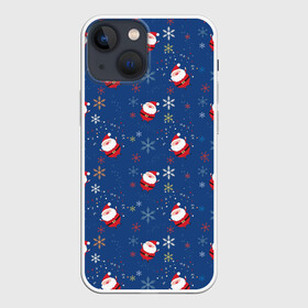 Чехол для iPhone 13 mini с принтом Рождество в городе Новоалтайск,  |  | gifts | happy new year 2017 santa claus | santa | snow | snowman | winter | дед мороз | зима | подарки | с новым годом 2017 | санта | снег | снеговик