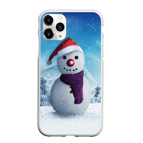 Чехол для iPhone 11 Pro матовый с принтом Снеговик в городе Новоалтайск, Силикон |  | happy new year | блеск | ёлка | зима | игрушки. праздник | конфетти | новый год | подарки | снег