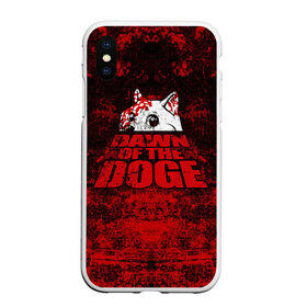 Чехол для iPhone XS Max матовый с принтом Dawn of the Doge в городе Новоалтайск, Силикон | Область печати: задняя сторона чехла, без боковых панелей | dog | doge | walking dead | zombie | додж | зомби | мем | собака | ходячие мертвецы