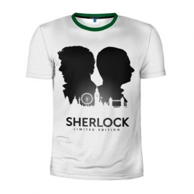 Мужская футболка 3D спортивная с принтом Sherlock Edition в городе Новоалтайск, 100% полиэстер с улучшенными характеристиками | приталенный силуэт, круглая горловина, широкие плечи, сужается к линии бедра | doctor | holmes | sherlock | watson | ватсон | доктор | профессор | холмс | шерлок