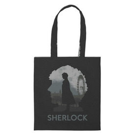 Сумка 3D повседневная с принтом Sherlock World в городе Новоалтайск, 100% полиэстер | Плотность: 200 г/м2; Размер: 34×35 см; Высота лямок: 30 см | doctor | holmes | холмс | шерлок