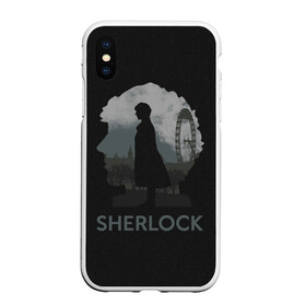 Чехол для iPhone XS Max матовый с принтом Sherlock World в городе Новоалтайск, Силикон | Область печати: задняя сторона чехла, без боковых панелей | doctor | holmes | холмс | шерлок